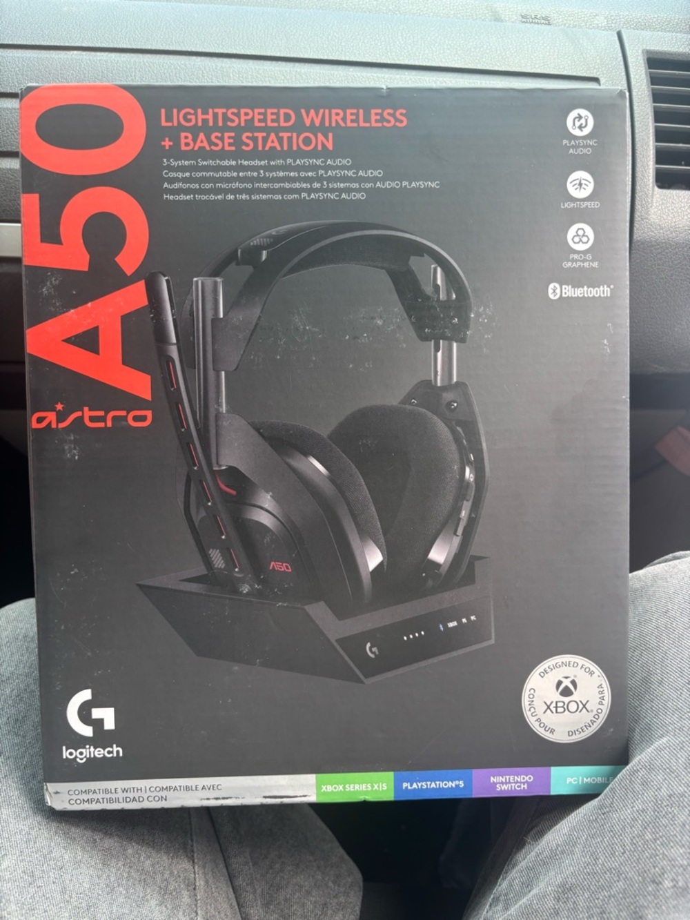 adidas Black and Red Over-Ear Wireless Headset